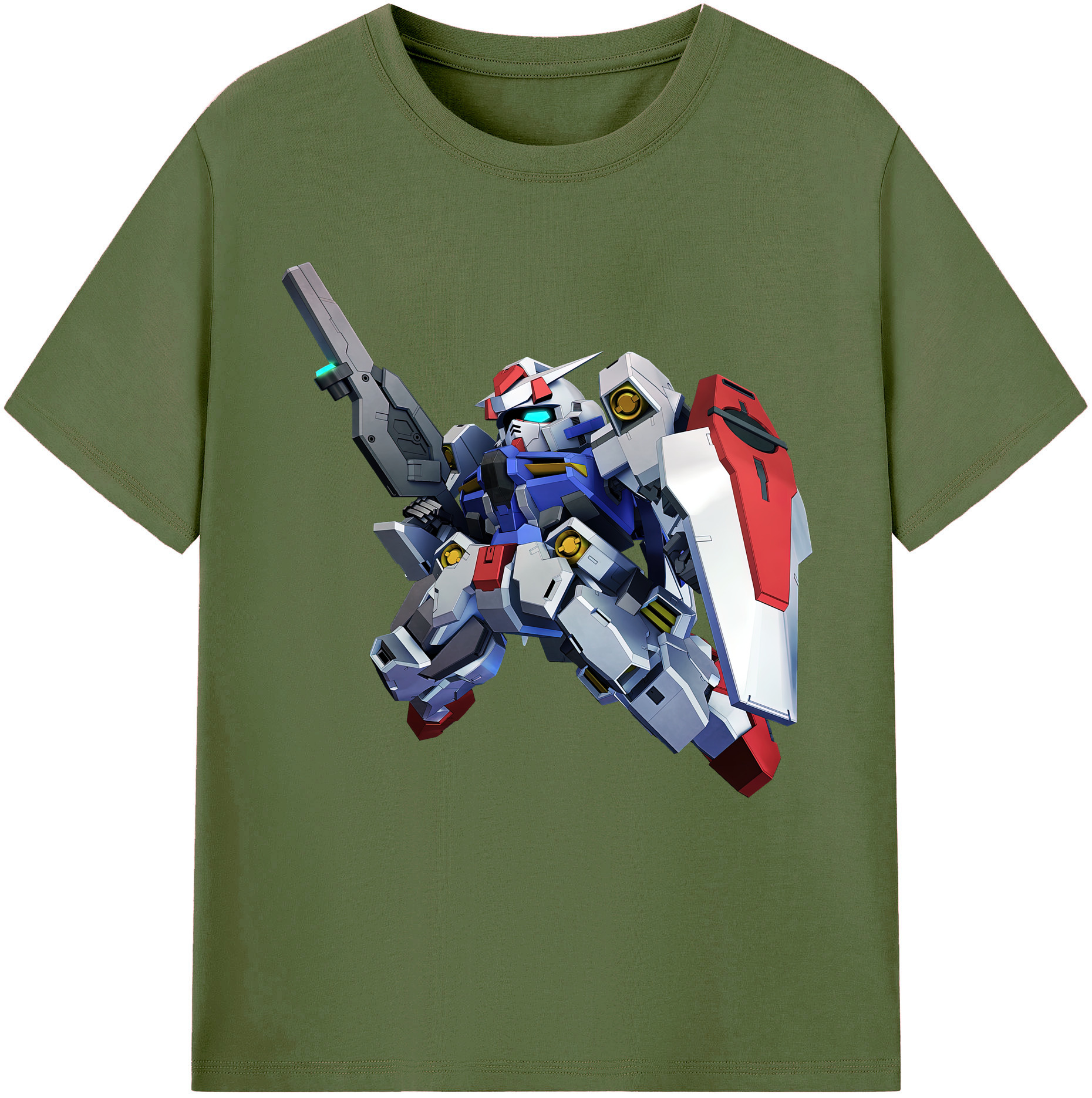 （画像用） 機動戦士ガンダム Mobile Suit Gundam 綿100％半袖Tシャツ（フロントプリント）